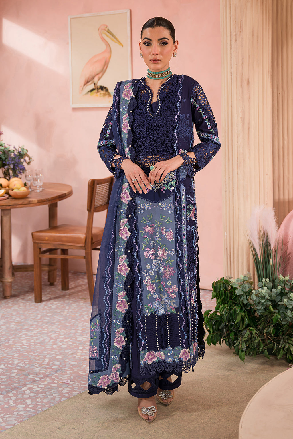 Afrozeh The Painted Garden Collection 2024 – Bluebell