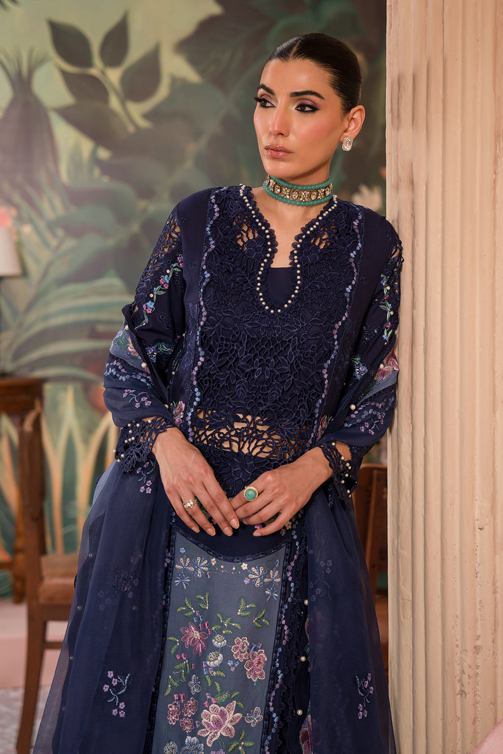 Afrozeh The Painted Garden Collection 2024 – Bluebell