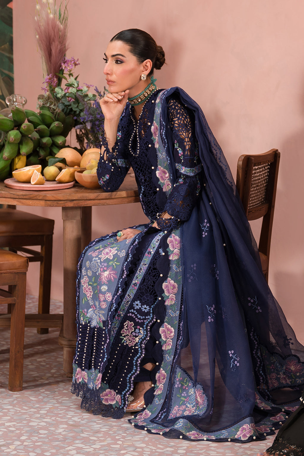 Afrozeh The Painted Garden Collection 2024 – Bluebell