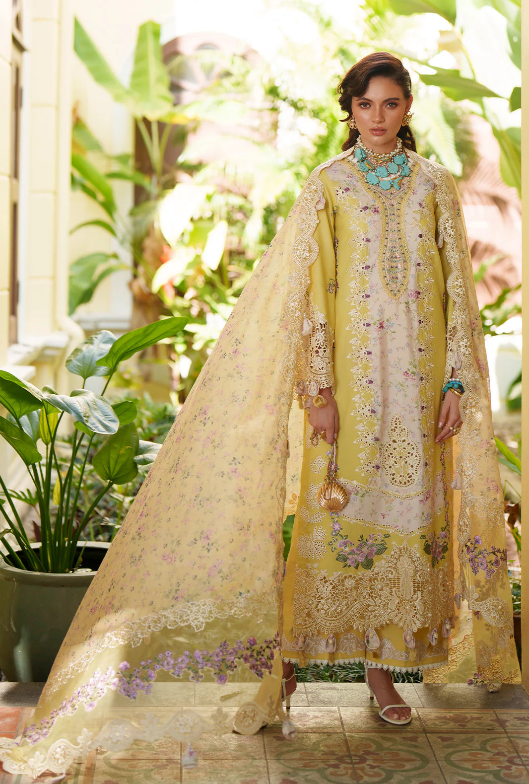 EVARA LUXURY LAWN BY AJR UNSTITCHED'26 | Kaia