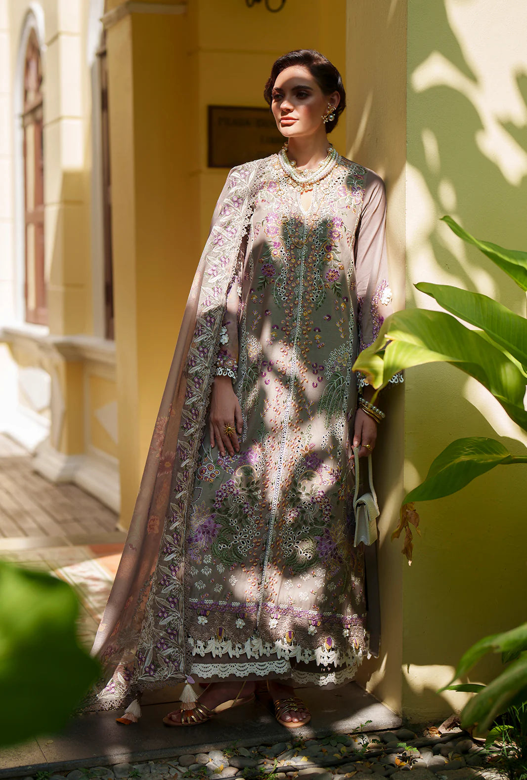 EVARA LUXURY LAWN BY AJR UNSTITCHED'26 | Veya
