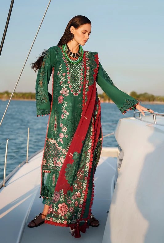 EVARA LUXURY LAWN BY AJR UNSTITCHED'26 | Yara