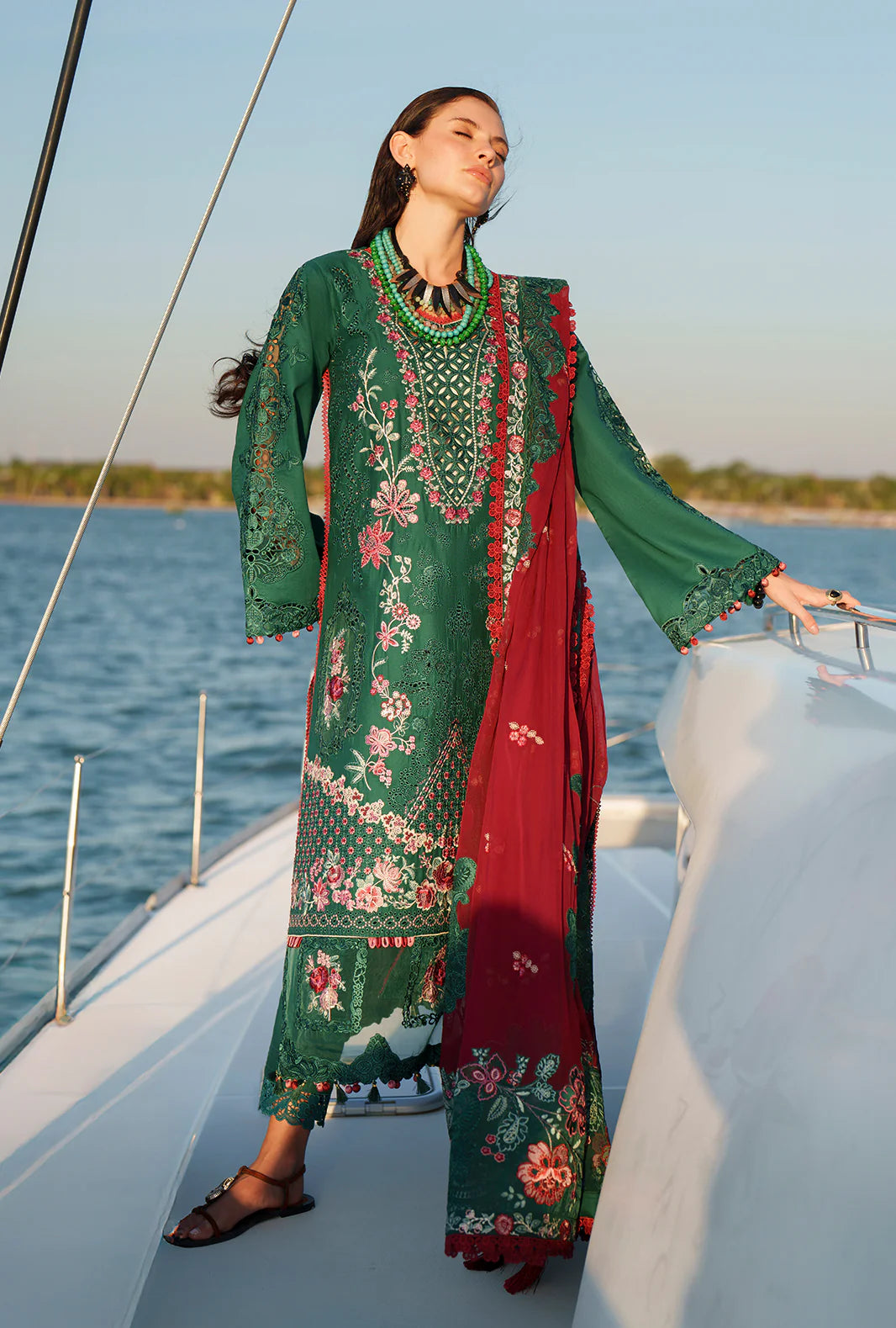 EVARA LUXURY LAWN BY AJR UNSTITCHED'26 | Yara