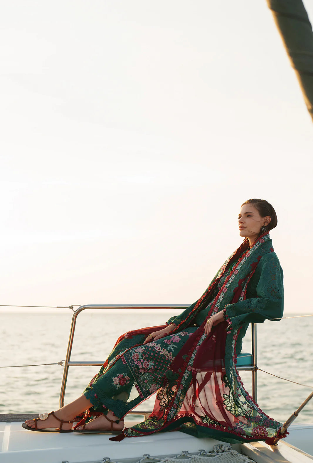 EVARA LUXURY LAWN BY AJR UNSTITCHED'26 | Yara