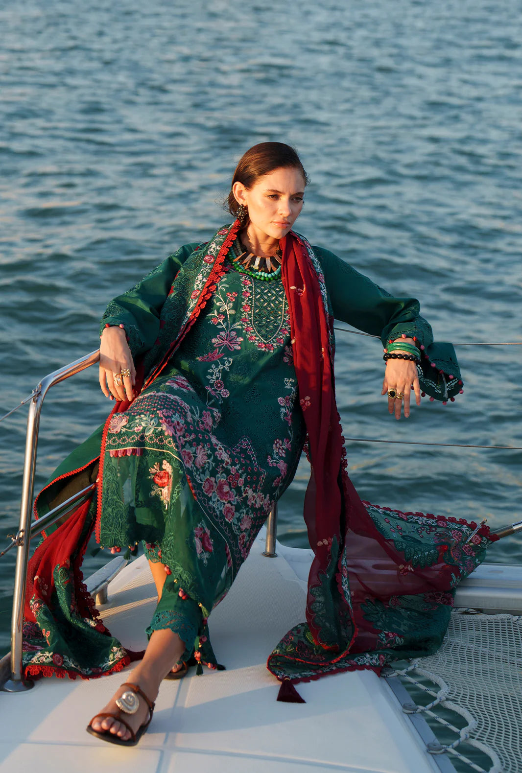 EVARA LUXURY LAWN BY AJR UNSTITCHED'26 | Yara