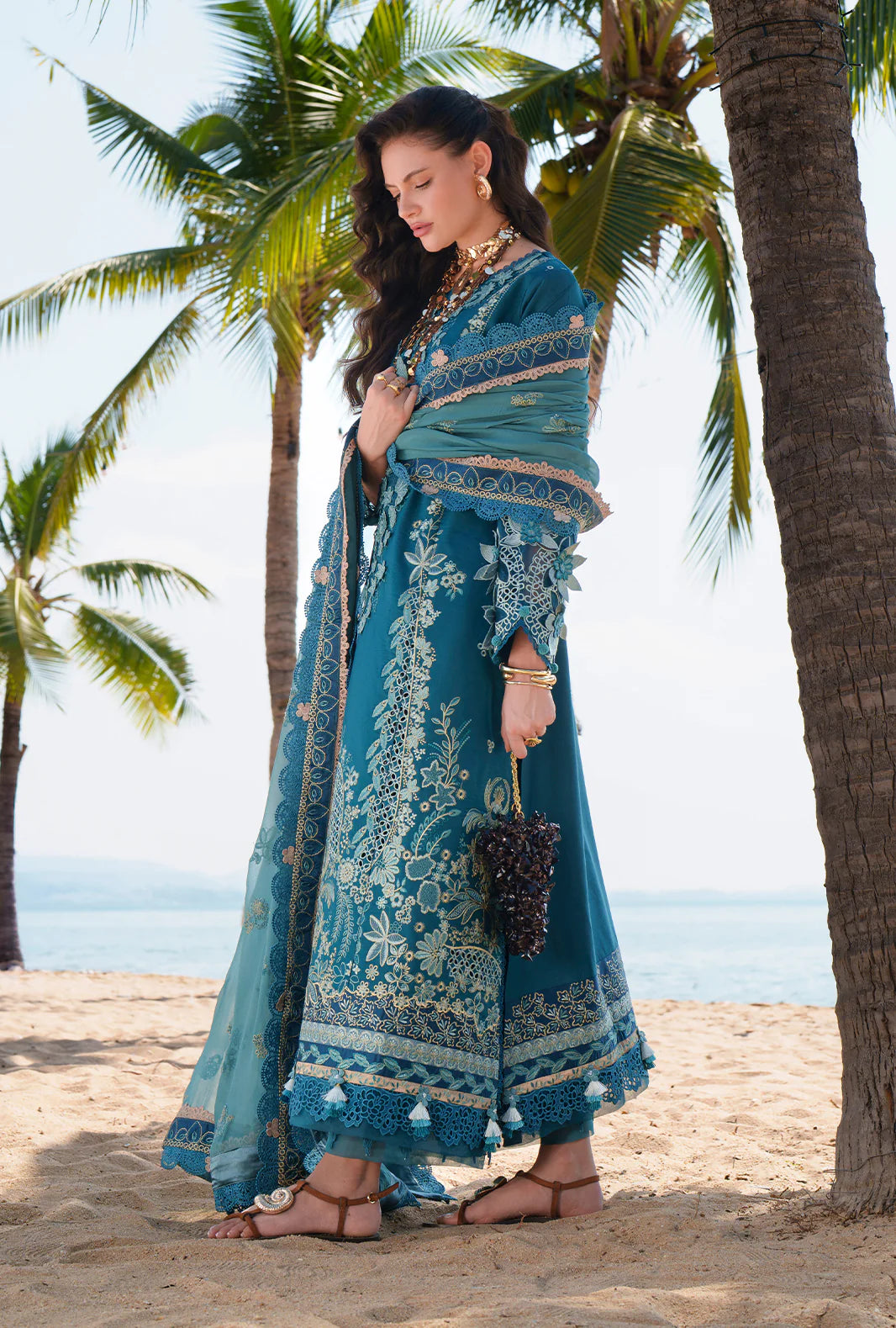 EVARA LUXURY LAWN BY AJR UNSTITCHED'26 | Maela