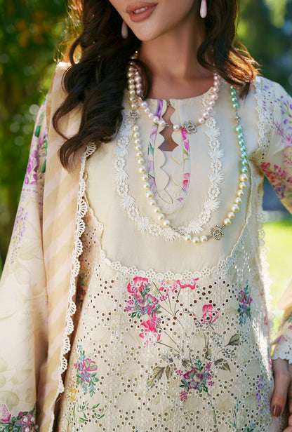 AJR PRINTED CHIKANKARI UNSTITCHED'26| LILA