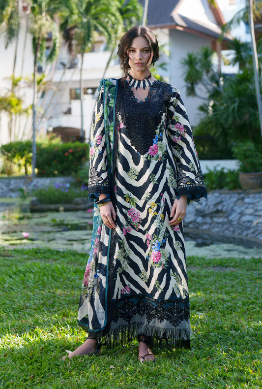 AJR PRINTED CHIKANKARI UNSTITCHED'26| IRIS