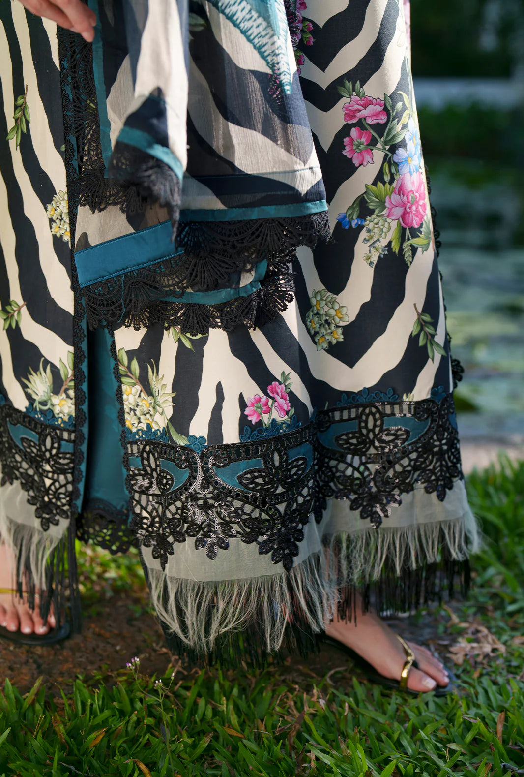 AJR PRINTED CHIKANKARI UNSTITCHED'26| IRIS
