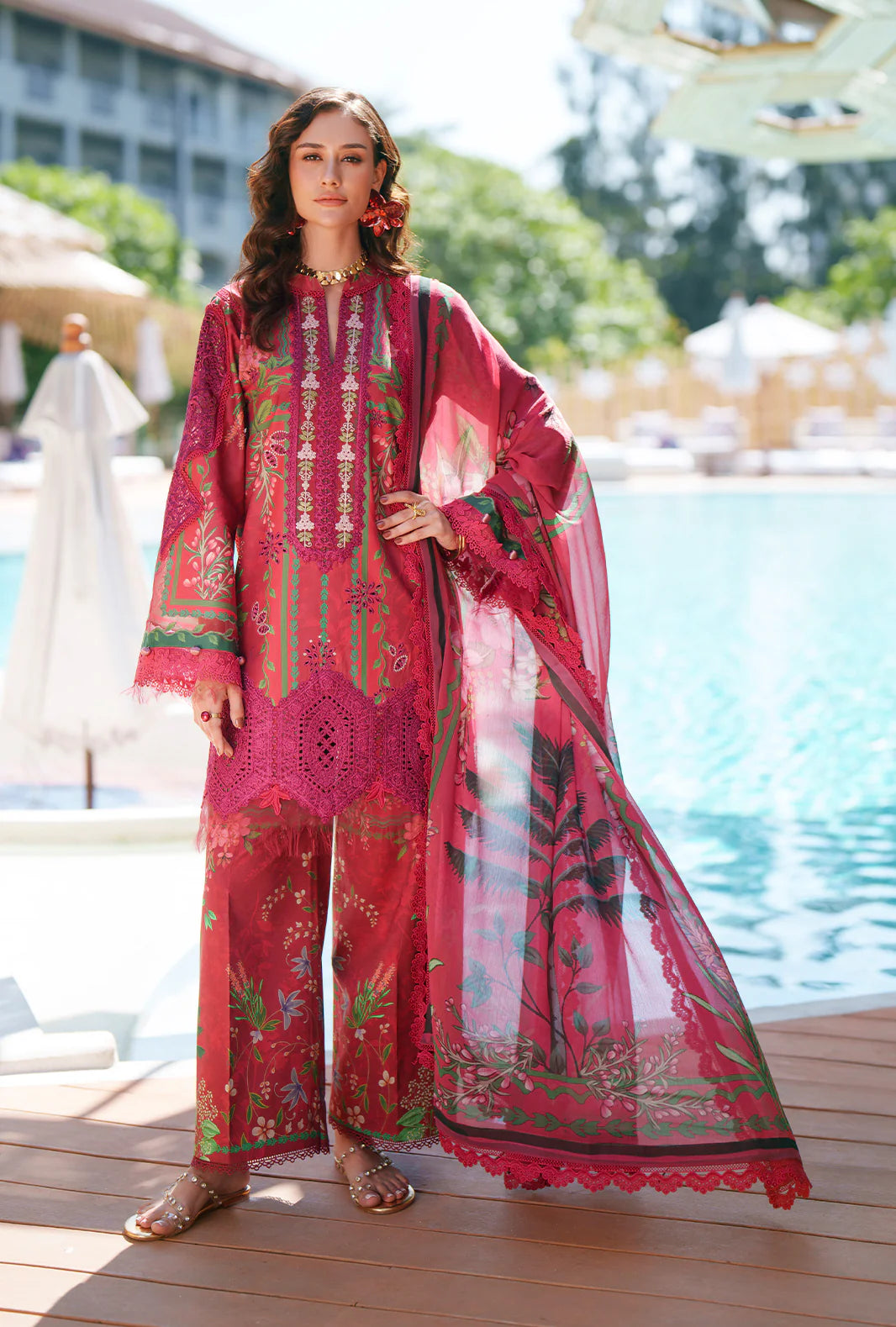 AJR PRINTED CHIKANKARI UNSTITCHED'26| AMAIRA