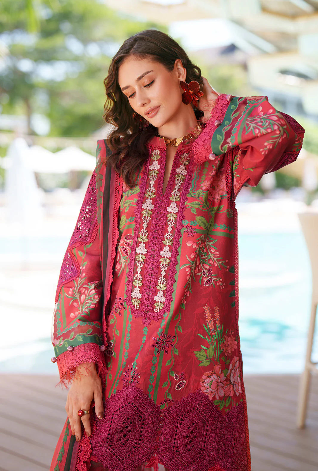 AJR PRINTED CHIKANKARI UNSTITCHED'26| AMAIRA