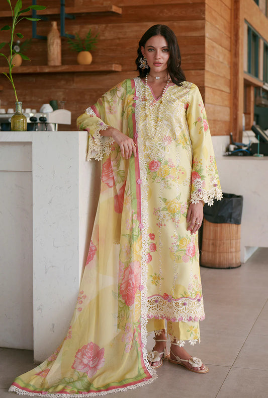 AJR PRINTED CHIKANKARI UNSTITCHED'26| FEYA