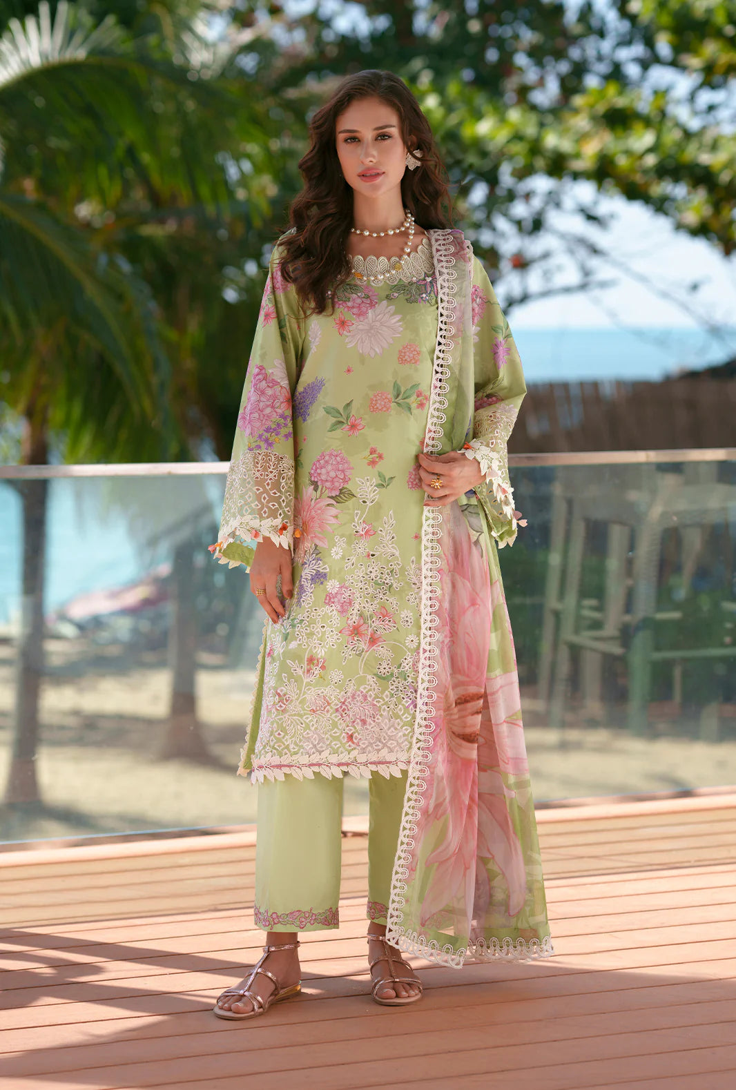AJR PRINTED CHIKANKARI UNSTITCHED'26| RIWA