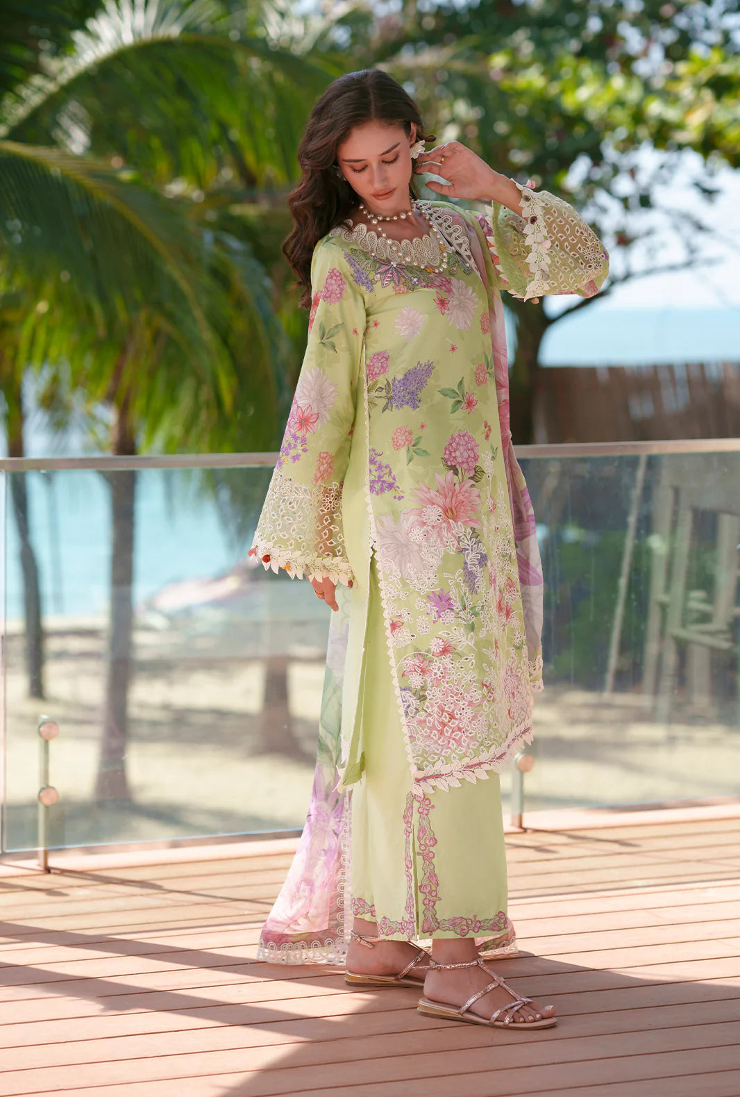 AJR PRINTED CHIKANKARI UNSTITCHED'26| RIWA