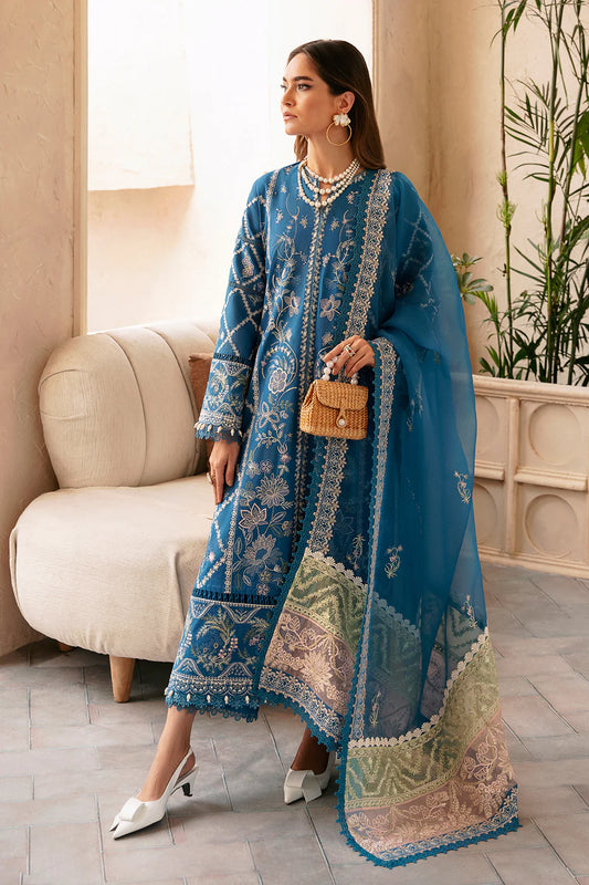 Shop Online Afrozeh Cascade Luxury Lawn 2024 | Amelia