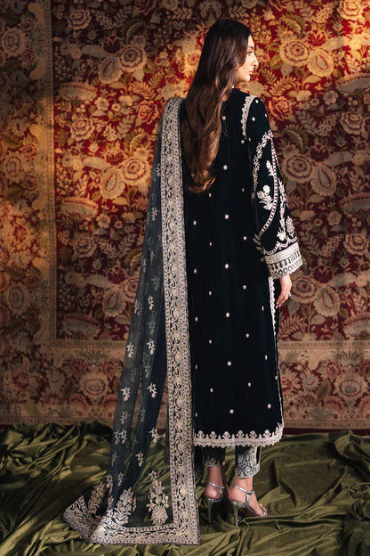 Qalamkar Velvet Edit 2024 - BK-03 SAMIRA