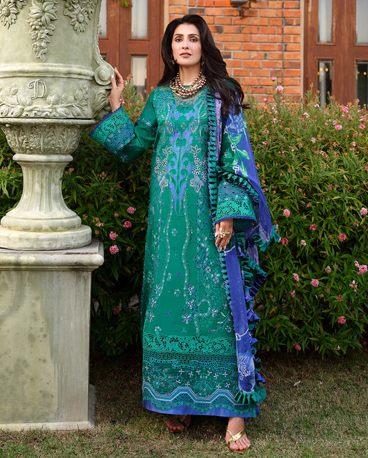 A MOI LUXURY LAWN BY MUSHQ UNSTITCHED'26 | Blooming Romance