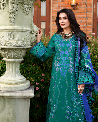 A MOI LUXURY LAWN BY MUSHQ UNSTITCHED'26 | Blooming Romance