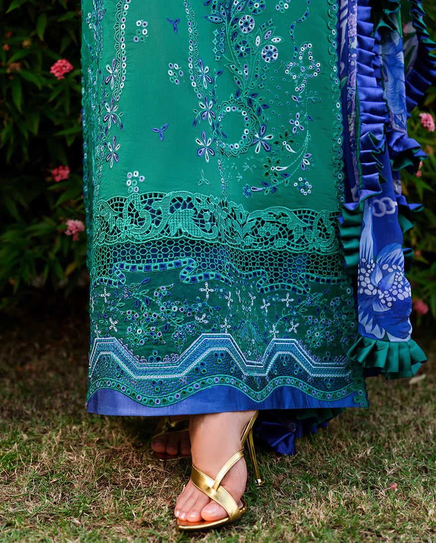 A MOI LUXURY LAWN BY MUSHQ UNSTITCHED'26 | Blooming Romance