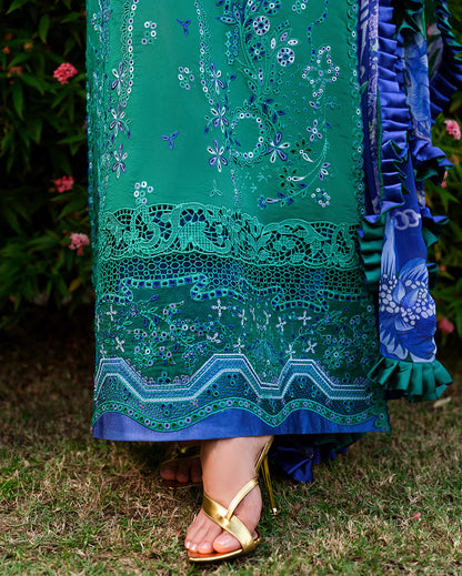 A MOI LUXURY LAWN BY MUSHQ UNSTITCHED'26 | Blooming Romance