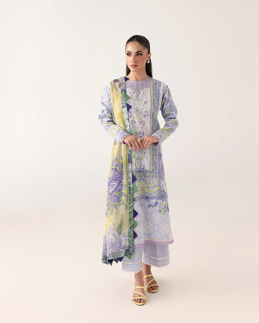 ROHEENAZ ROSETTE UNSTITCHED COLLECTION'26 | Blush Meadow