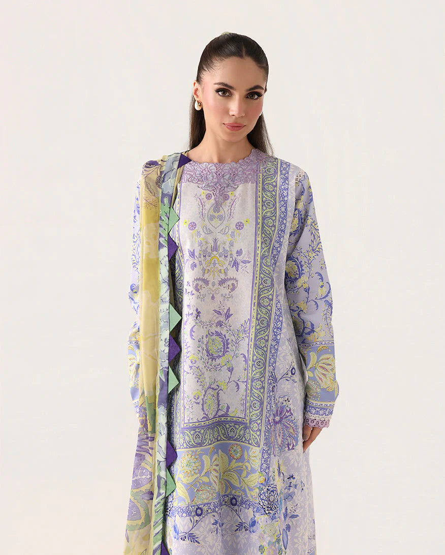 ROHEENAZ ROSETTE UNSTITCHED COLLECTION'26 | Blush Meadow