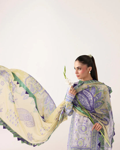 ROHEENAZ ROSETTE UNSTITCHED COLLECTION'26 | Blush Meadow