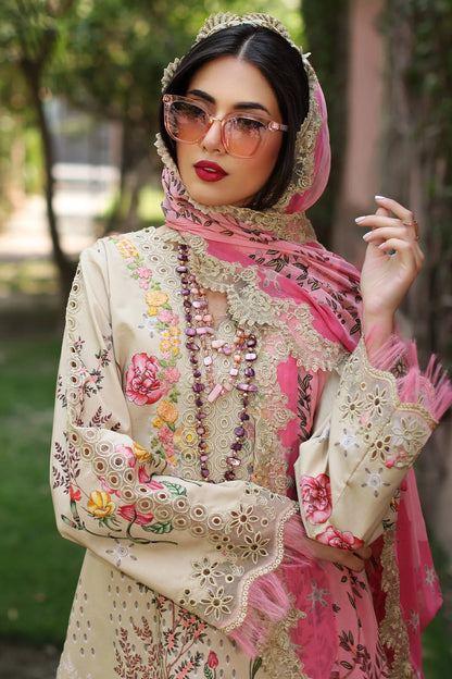 Charizma - Combination Embroidered Lawn Collection 2025 Vol-04 - CCS4-19