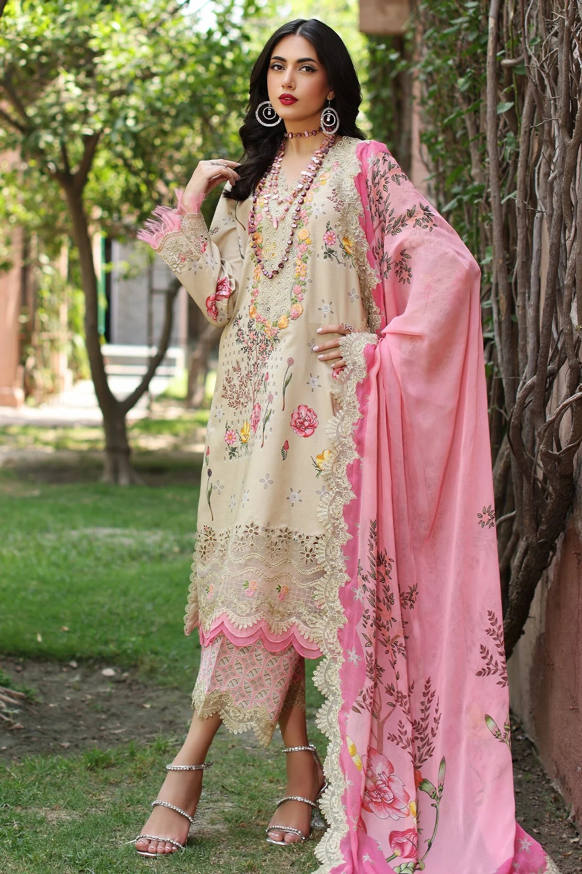 Charizma - Combination Embroidered Lawn Collection 2025 Vol-04 - CCS4-19