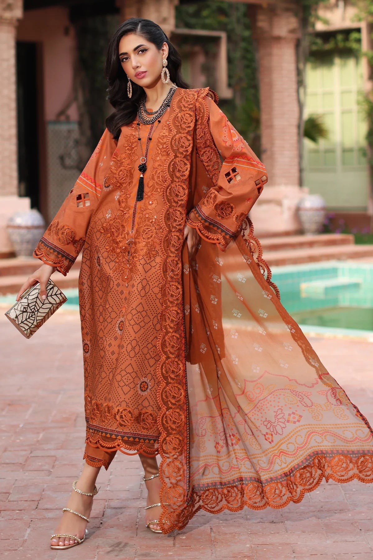 Charizma - Combination Embroidered Lawn Collection 2025 Vol-04 - CCS4-25