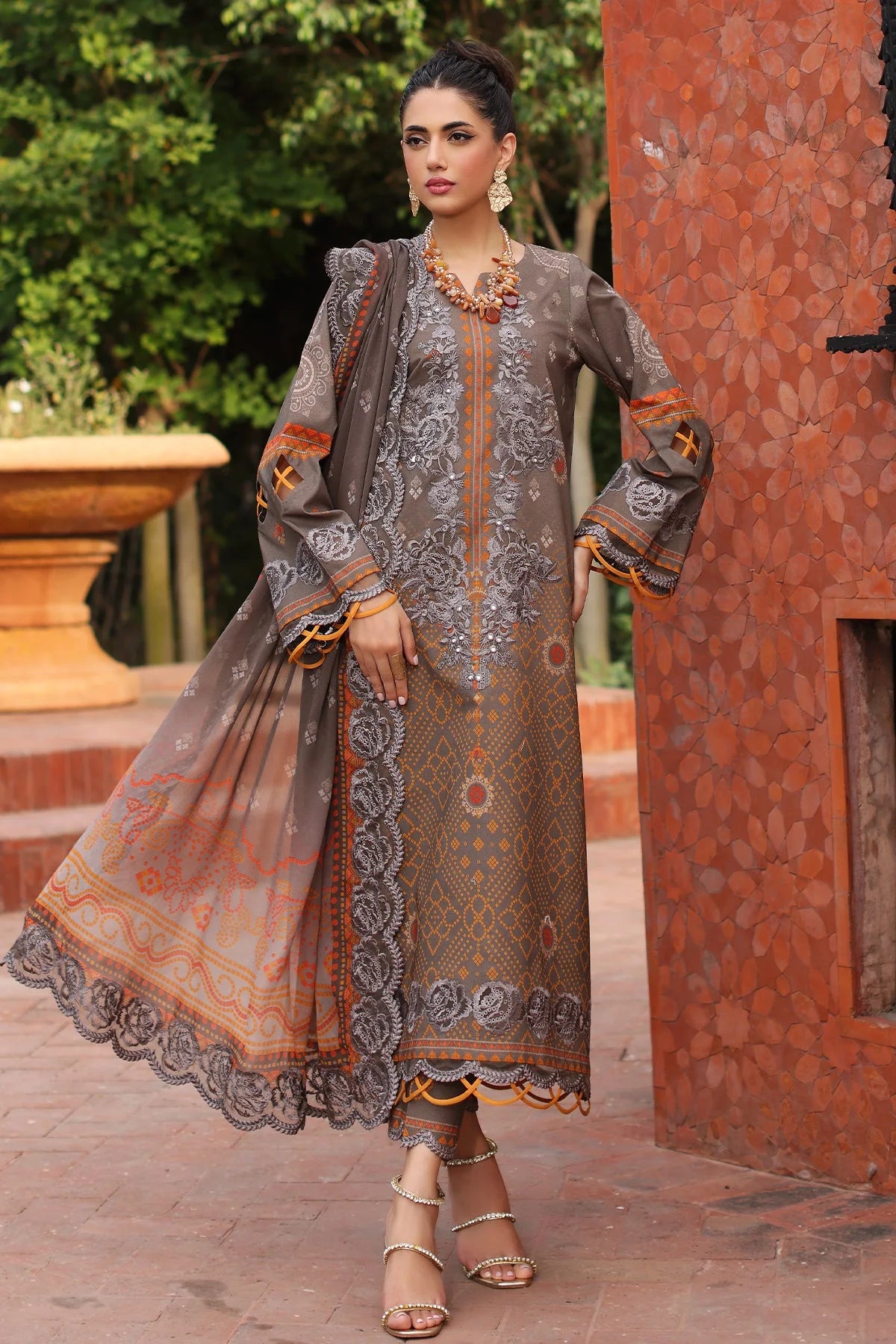 Charizma - Combination Embroidered Lawn Collection 2025 Vol-04 - CCS4-27