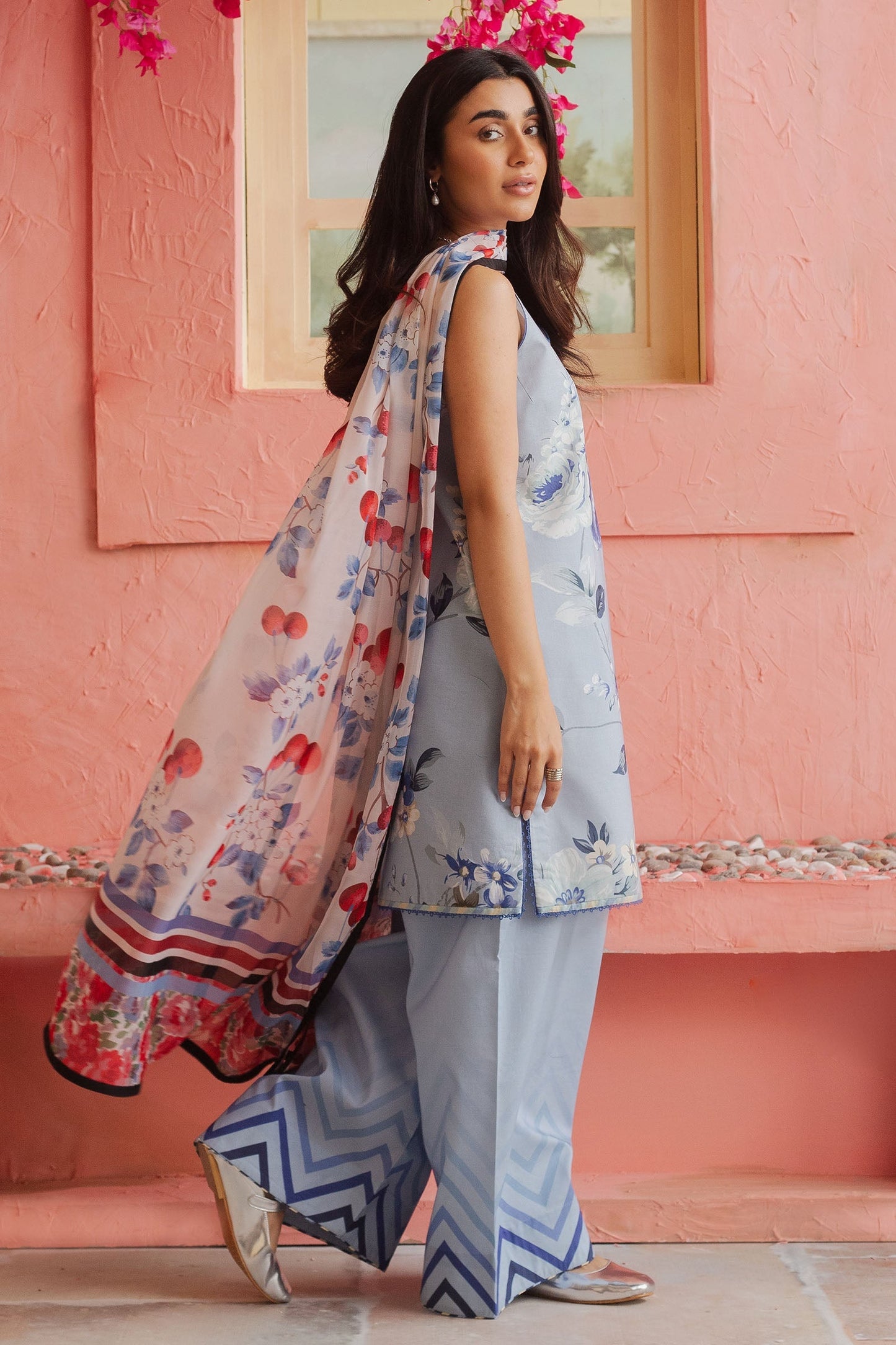 Zara Shahjahan Coco Prints Vol-II – BLUEBERRY-D4