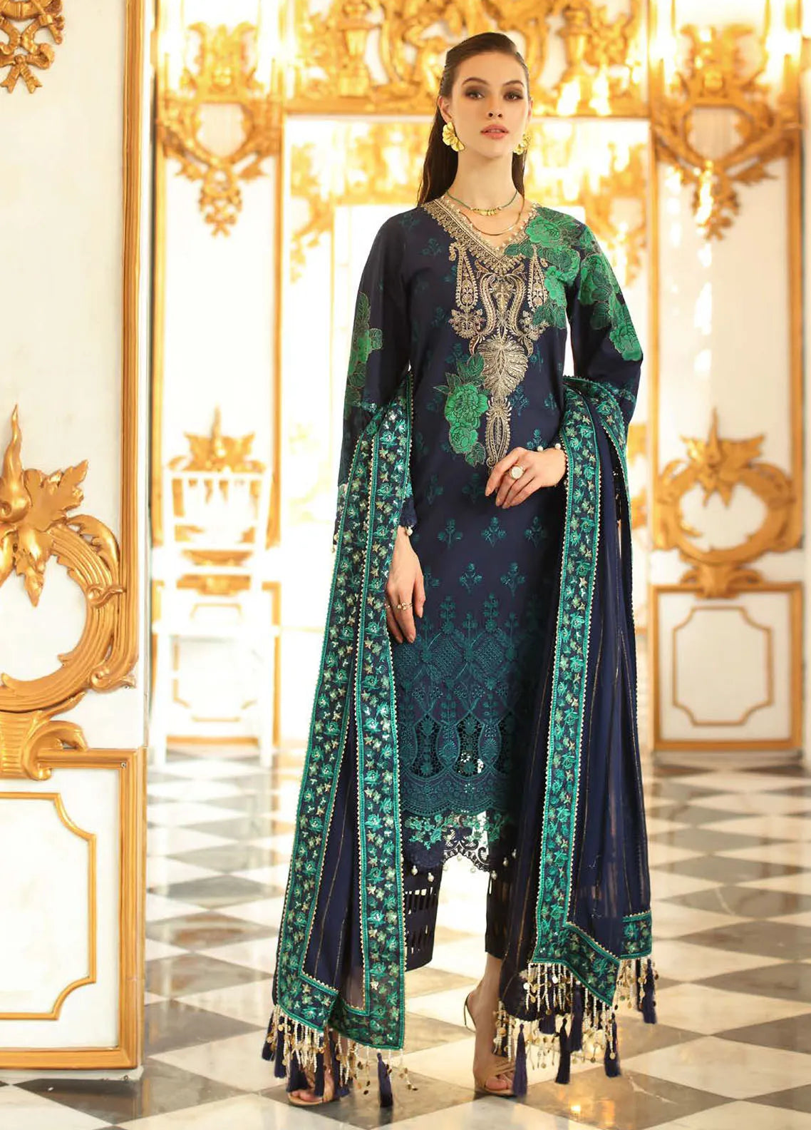 Tabeer by Charizma Embroidered Lawn Suit Unstitched 3 Piece CT5-08