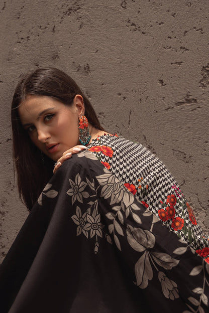 CHARIZMA C PRINT UNSTITCHED LINEN V1 COLLECTION'26| D4