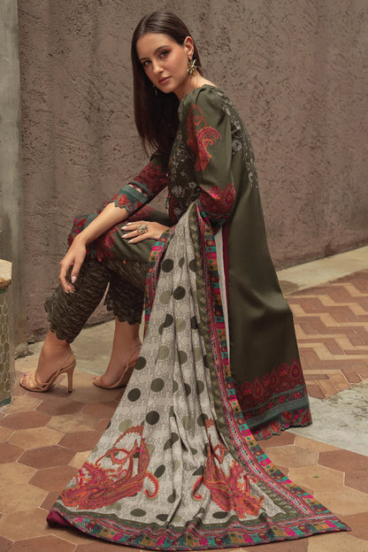 CHARIZMA C PRINT UNSTITCHED LINEN V1 COLLECTION'26| D5