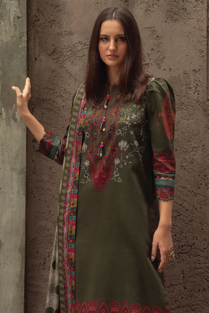 CHARIZMA C PRINT UNSTITCHED LINEN V1 COLLECTION'26| D5