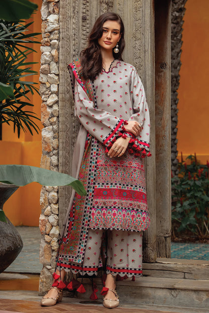 CHARIZMA C PRINT UNSTITCHED LINEN V1 COLLECTION'26| D1