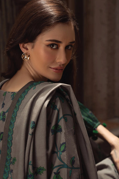CHARIZMA C PRINT UNSTITCHED LINEN V1 COLLECTION'26| D7