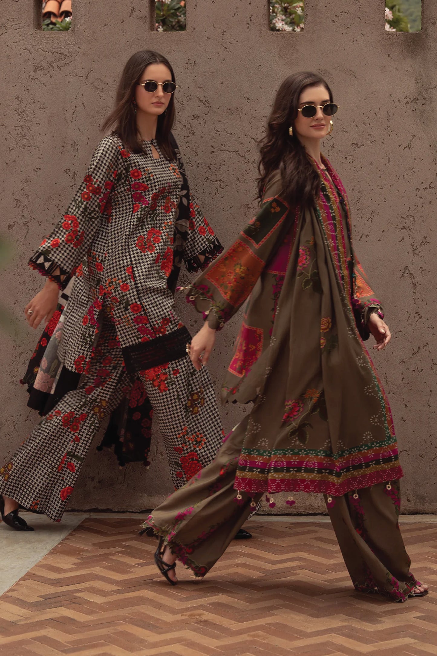 CHARIZMA C PRINT UNSTITCHED LINEN V1 COLLECTION'26| D3