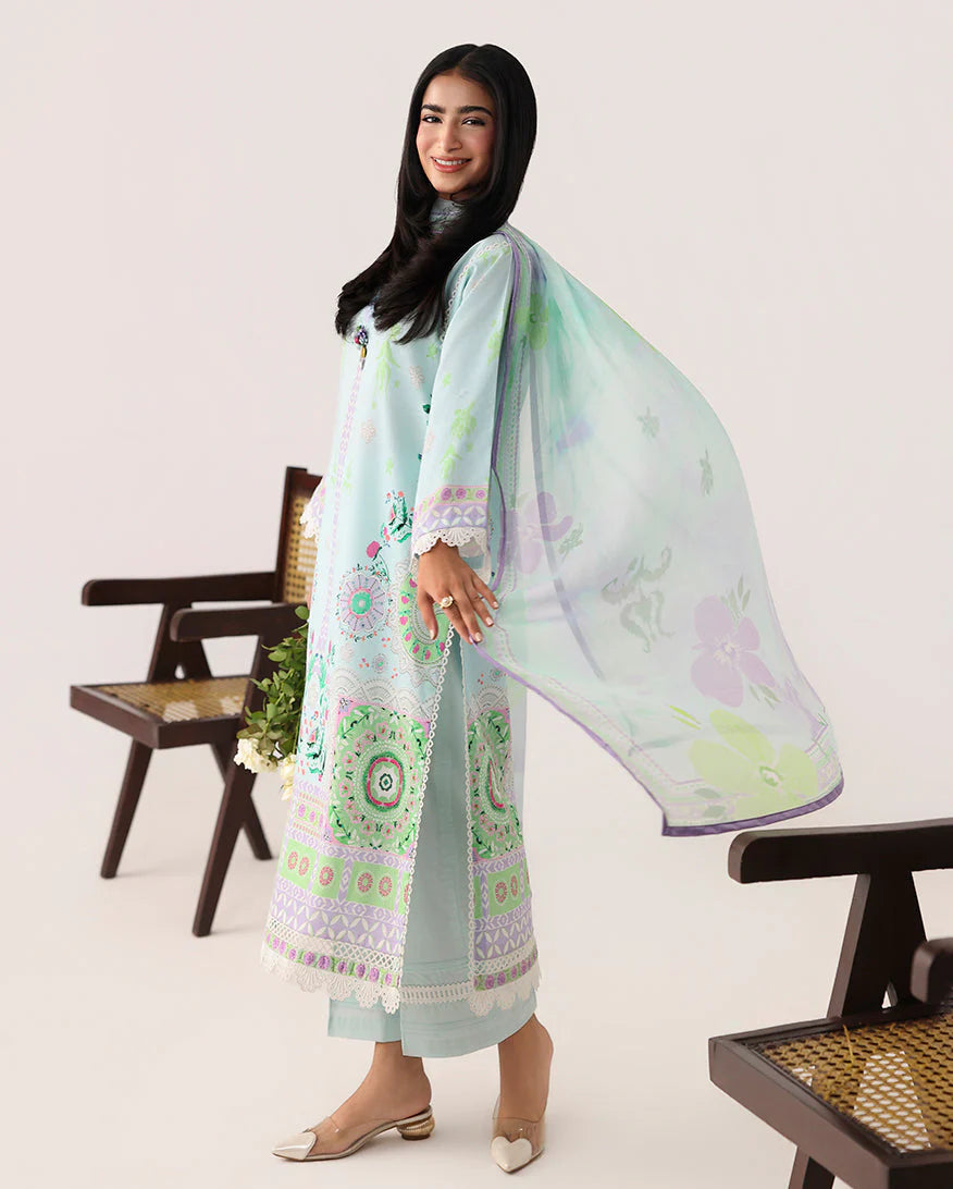 ROHEENAZ ROSETTE UNSTITCHED COLLECTION'26 | Cool Mirage