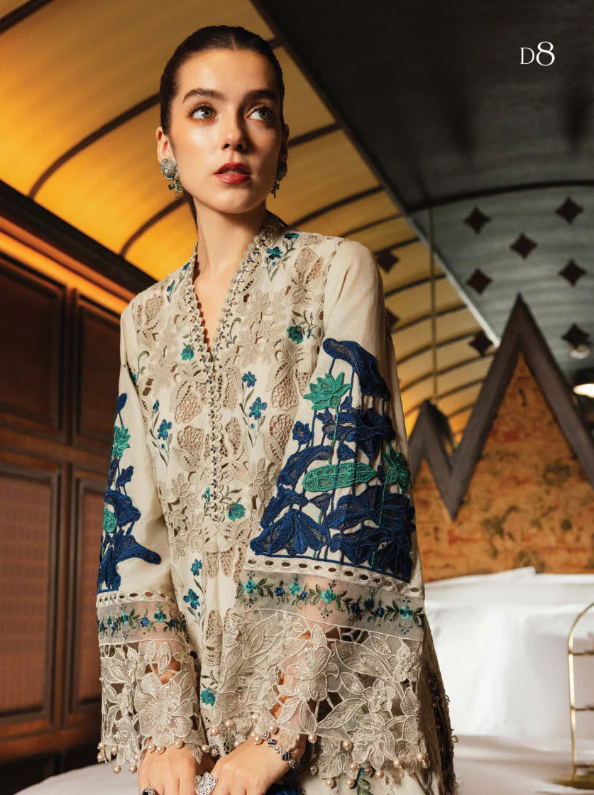 MARIA B LUXURY LAWN EID EDIT UNSTITCHED'26 - D8 (Sage Green)
