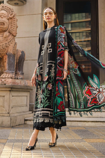 MARIA B LUXURY LAWN EID EDIT UNSTITCHED'26 - D11 (Charcoal Dark Teal)