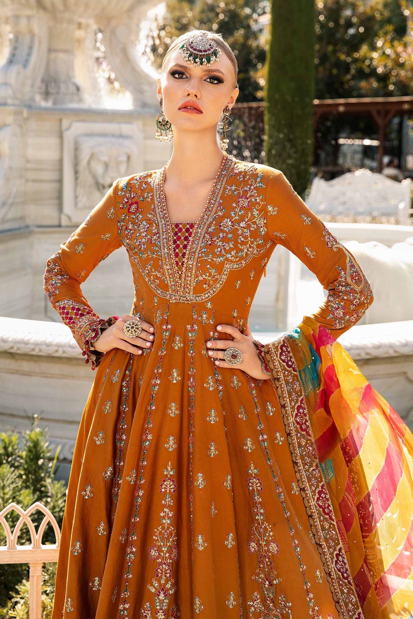 Maria B Sateen Collection 2024 –  Cotton Satin Suit | CST-812