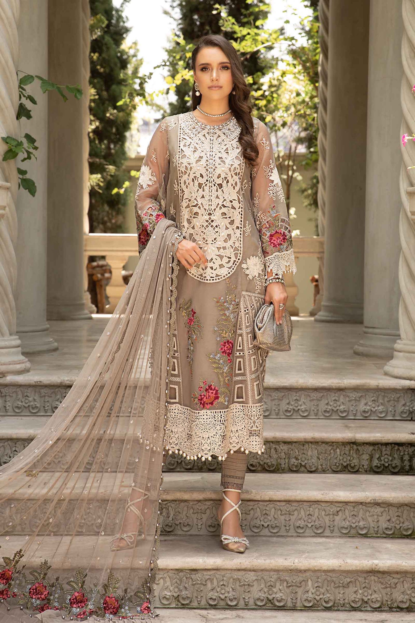 Maria.B. Lawan Collection 2024 – 3 PIECE - UNSTITCHED SUIT | EID LAWN-24-01