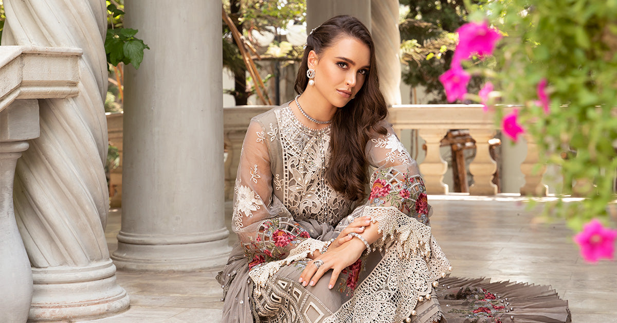 Maria B Lawn Collection 2024 – 3 PIECE - UNSTITCHED SUIT | EID LAWN-24-01