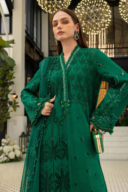 MARIA B LUXURY LAWN EID EDIT UNSTITCHED'26 - D4 (Emerald Green)