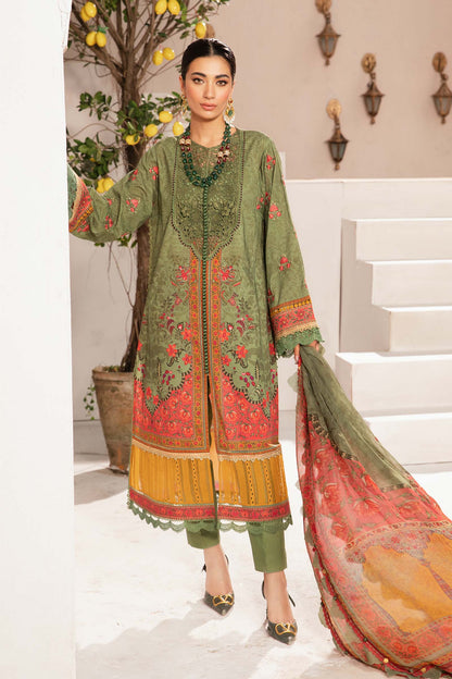 Maria.B. M.Print Collection 2024 – 3 Piece Unstitched Printed Suit | MPT-2206-A