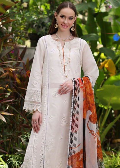 Noor By Saadia Asad Luxury Chikankari Lawn 2024 | NSA24C D-6B