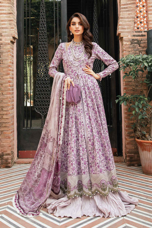 Maria.B. M.Print Collection 2024 – 3 Piece Unstitched Printed Suit | MPT-2207-B