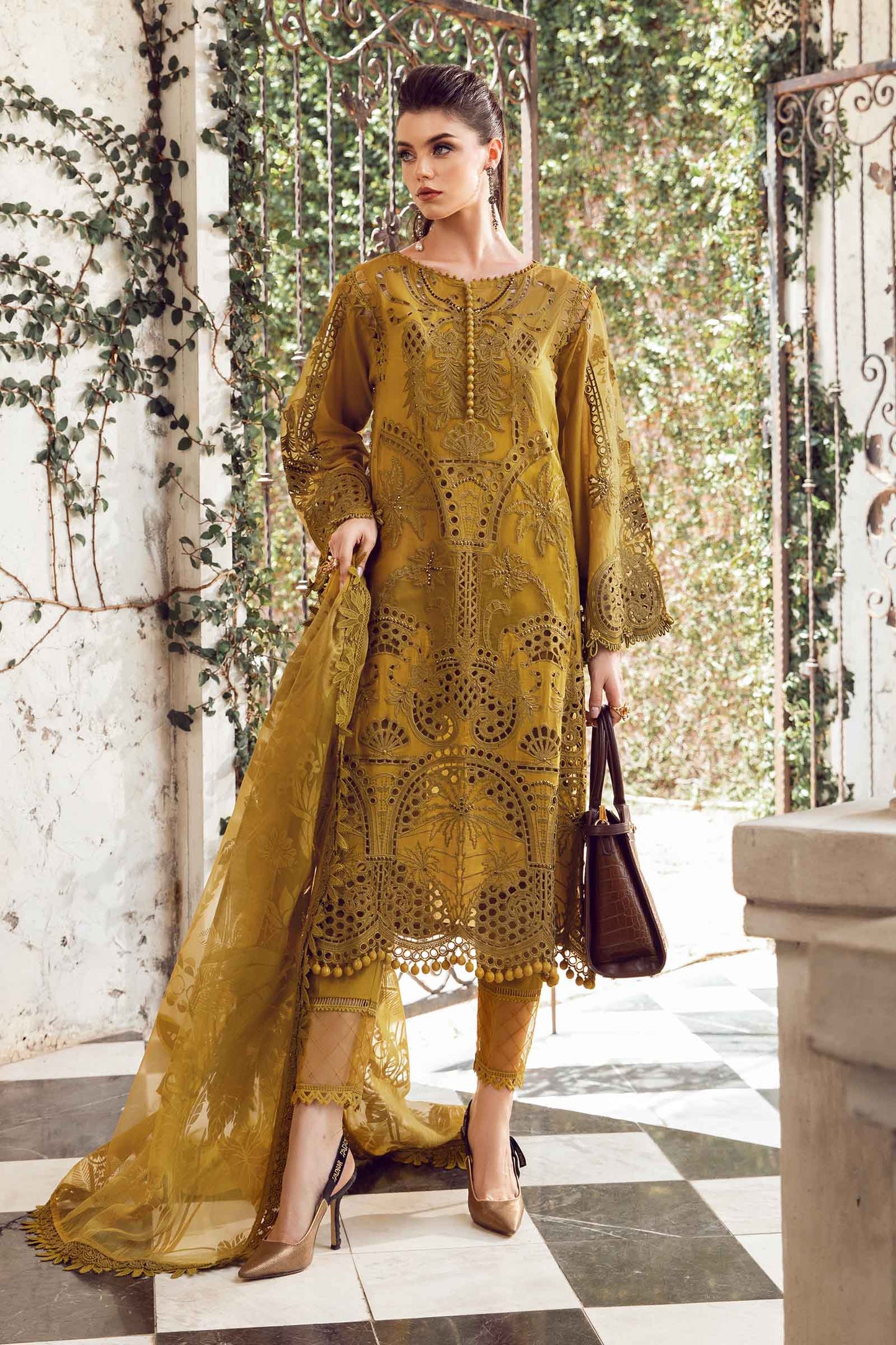 Maria.B. Lawan Collection 2024 – 3 PIECE - UNSTITCHED SUIT | EID LAWN-24-08